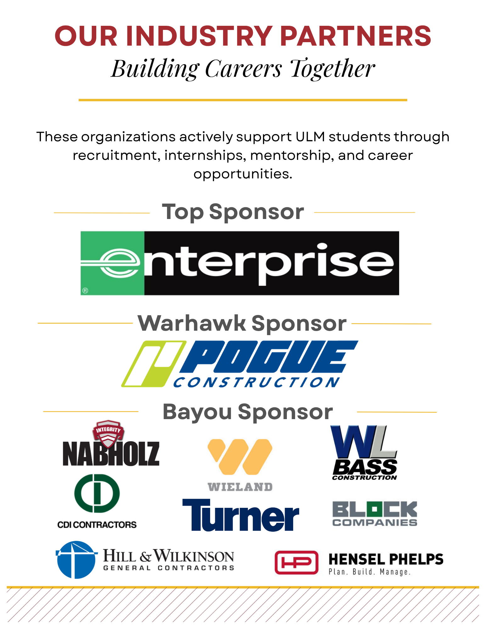 construction sponsers