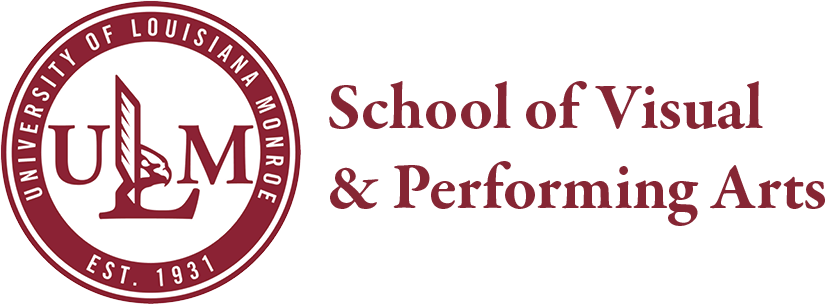 University of Louisiana Monroe School of Visual and Performing Arts Logo The University of Louisiana Monroe School of Visual and Performing Arts Logo